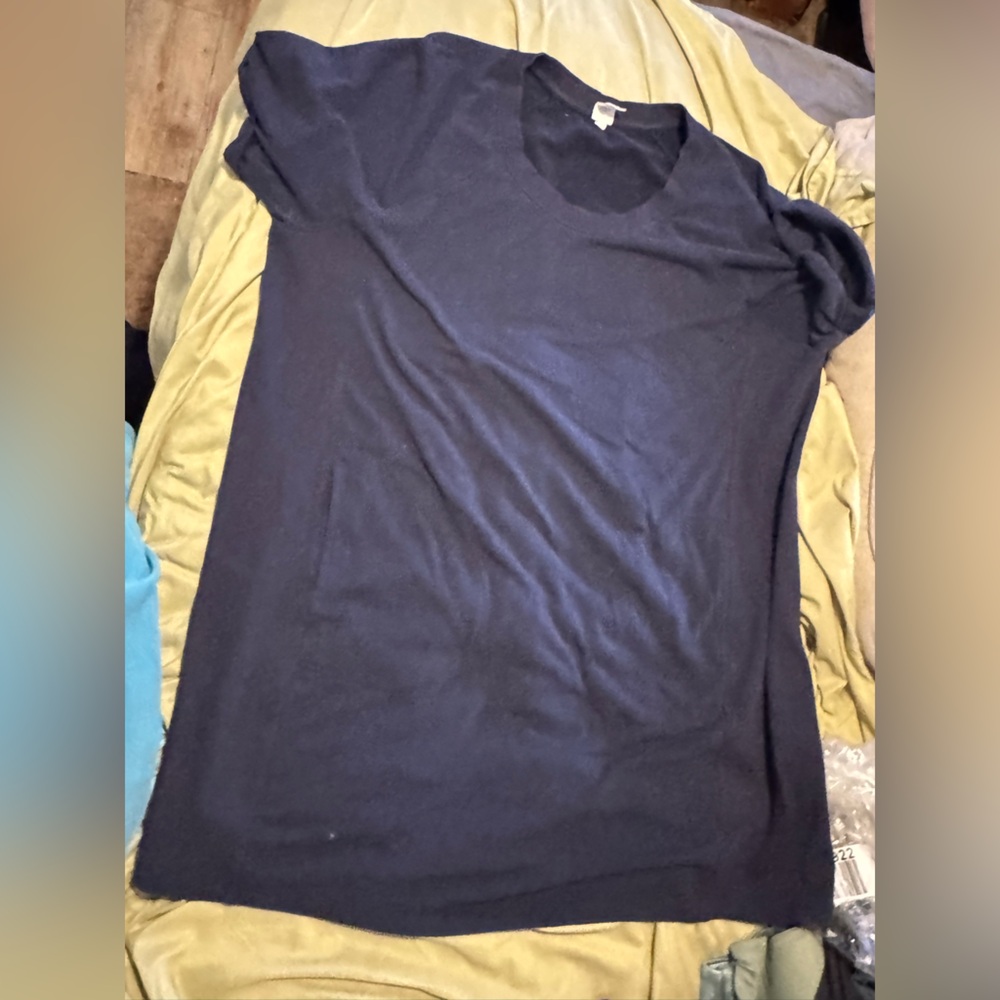 Lane Bryant livi Navy Blue sweatshirt dress.